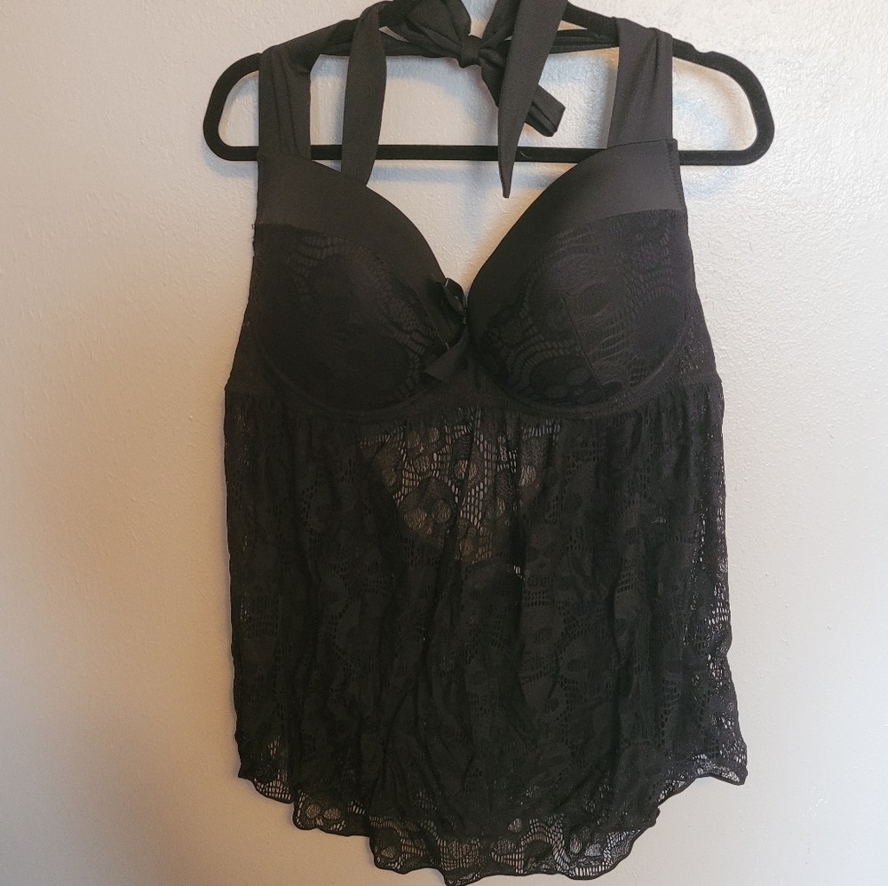 Torrid Plus Size Babydoll Size 4 Skull Lace Black
